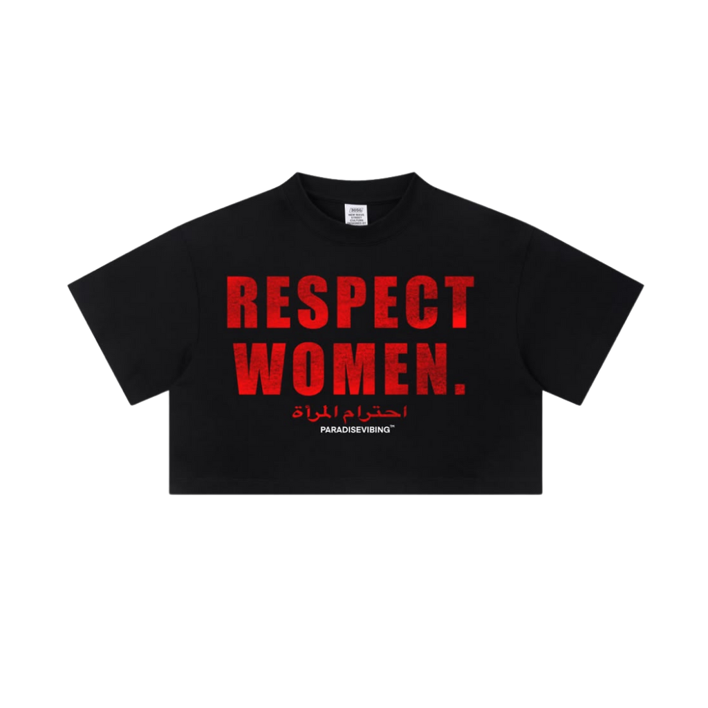 Respect Women Cropped Tee