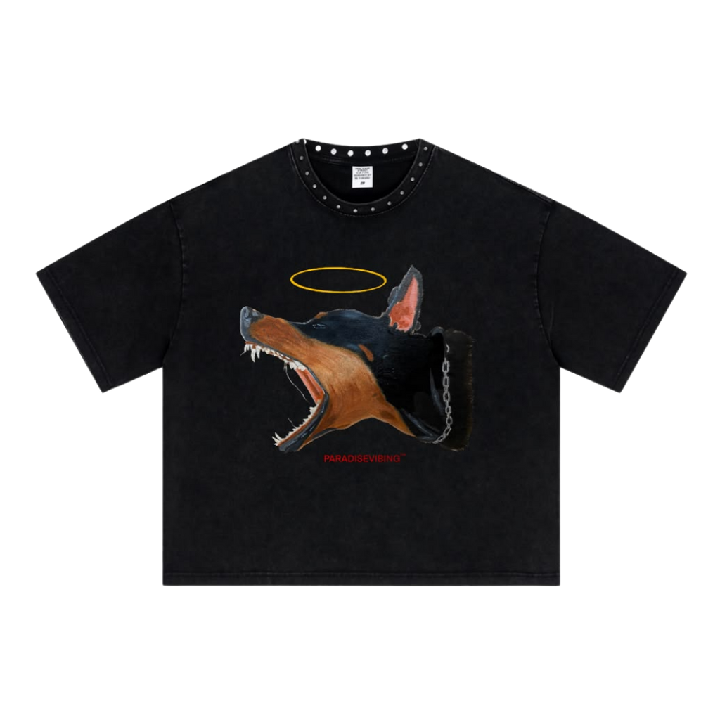 NO POLICE DOGS Rhinestone Tee