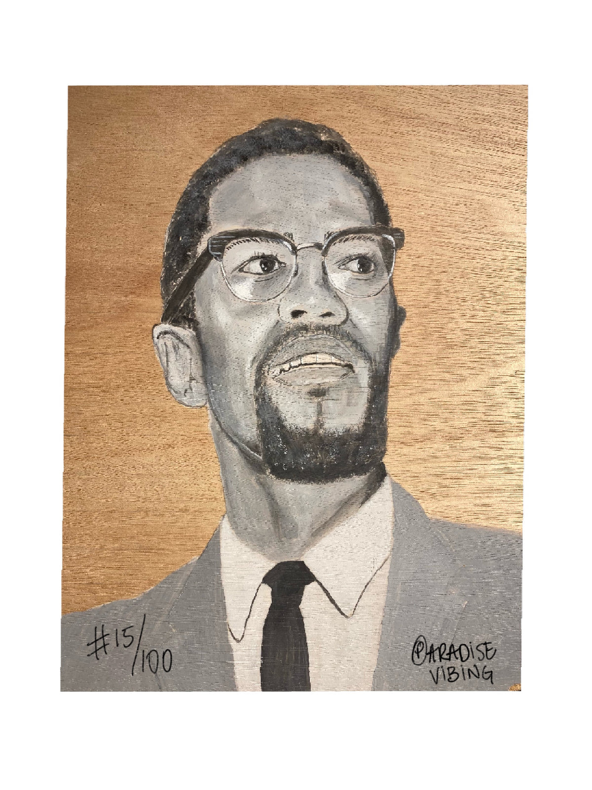 Malcolm X - Fine Art Prints by Paradise Vibing