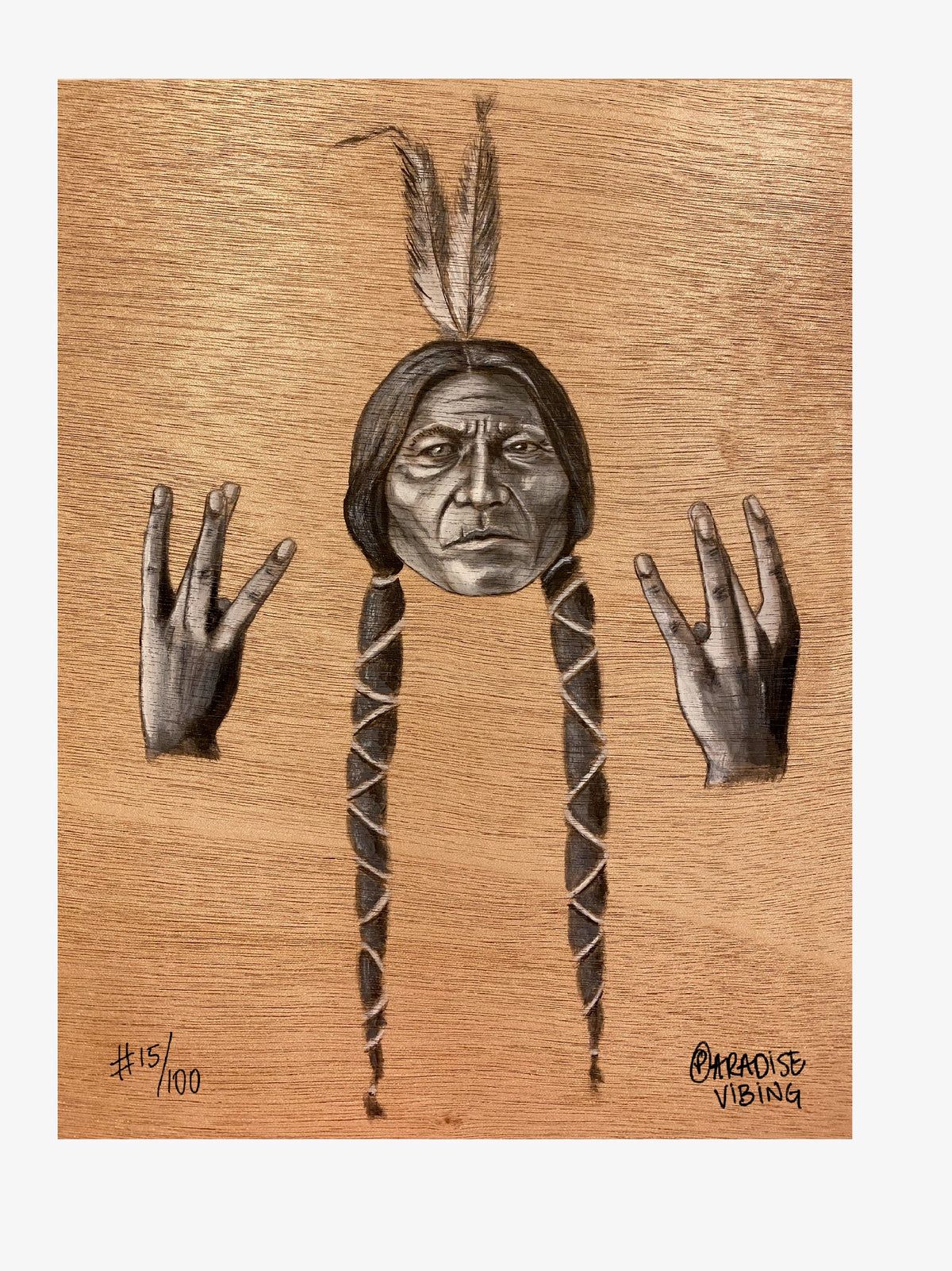 Sitting Bull - Fine Art Prints by Paradise Vibing