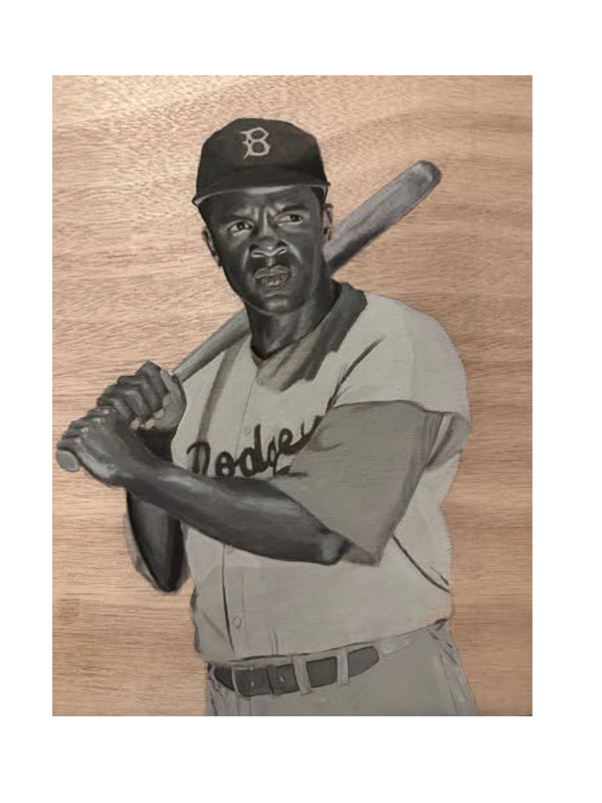 Jackie Robinson - Fine Art Prints by Paradise Vibing