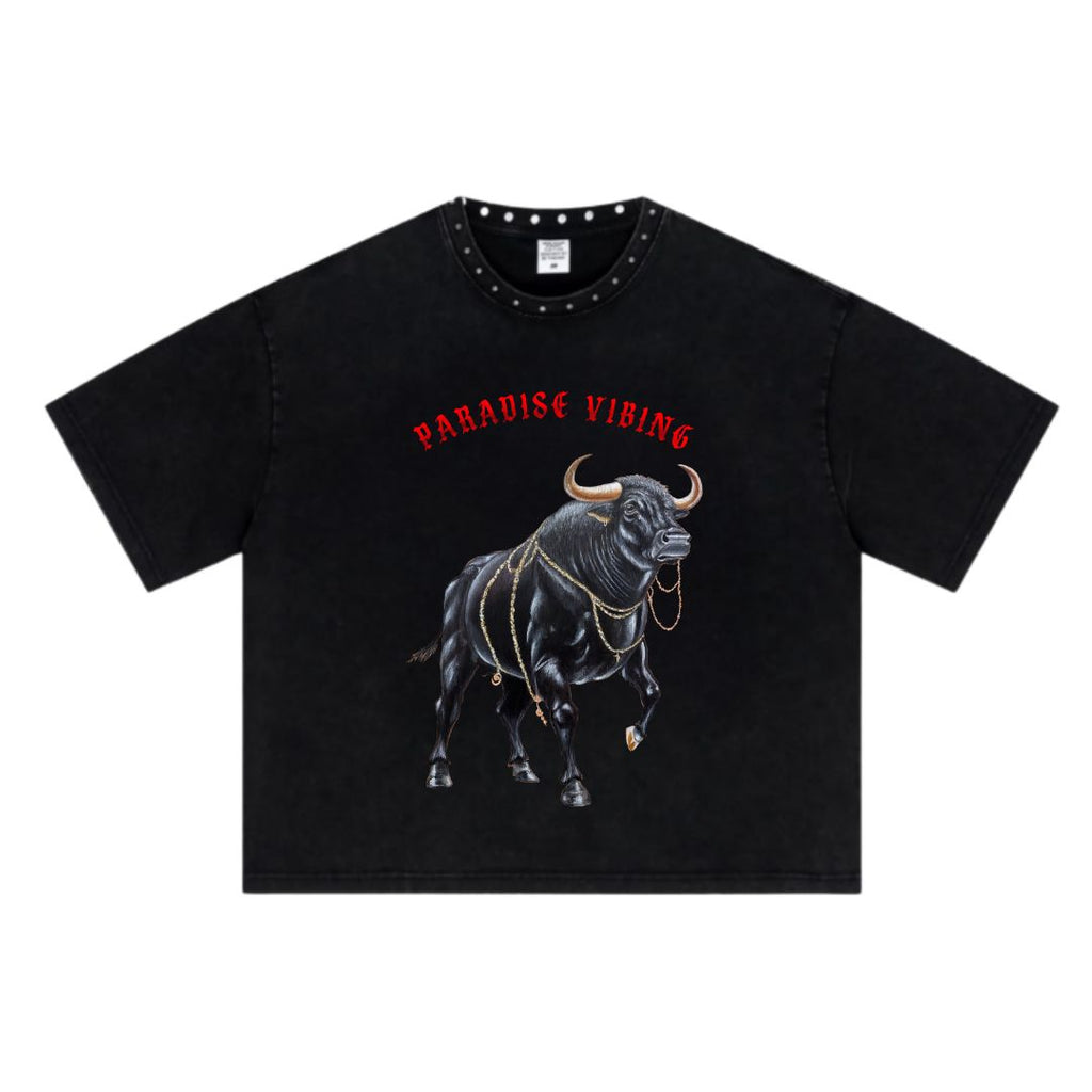 Respect the God in Me Tee with Metal Collar